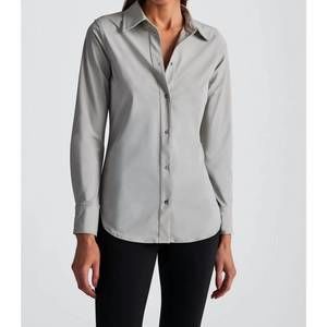 NEW IN/ONE winnie button front shirt in silver birch